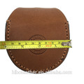 Custom Logo Genuine Leather Reel Case, Leather Bag For Fly Fishing Tackle